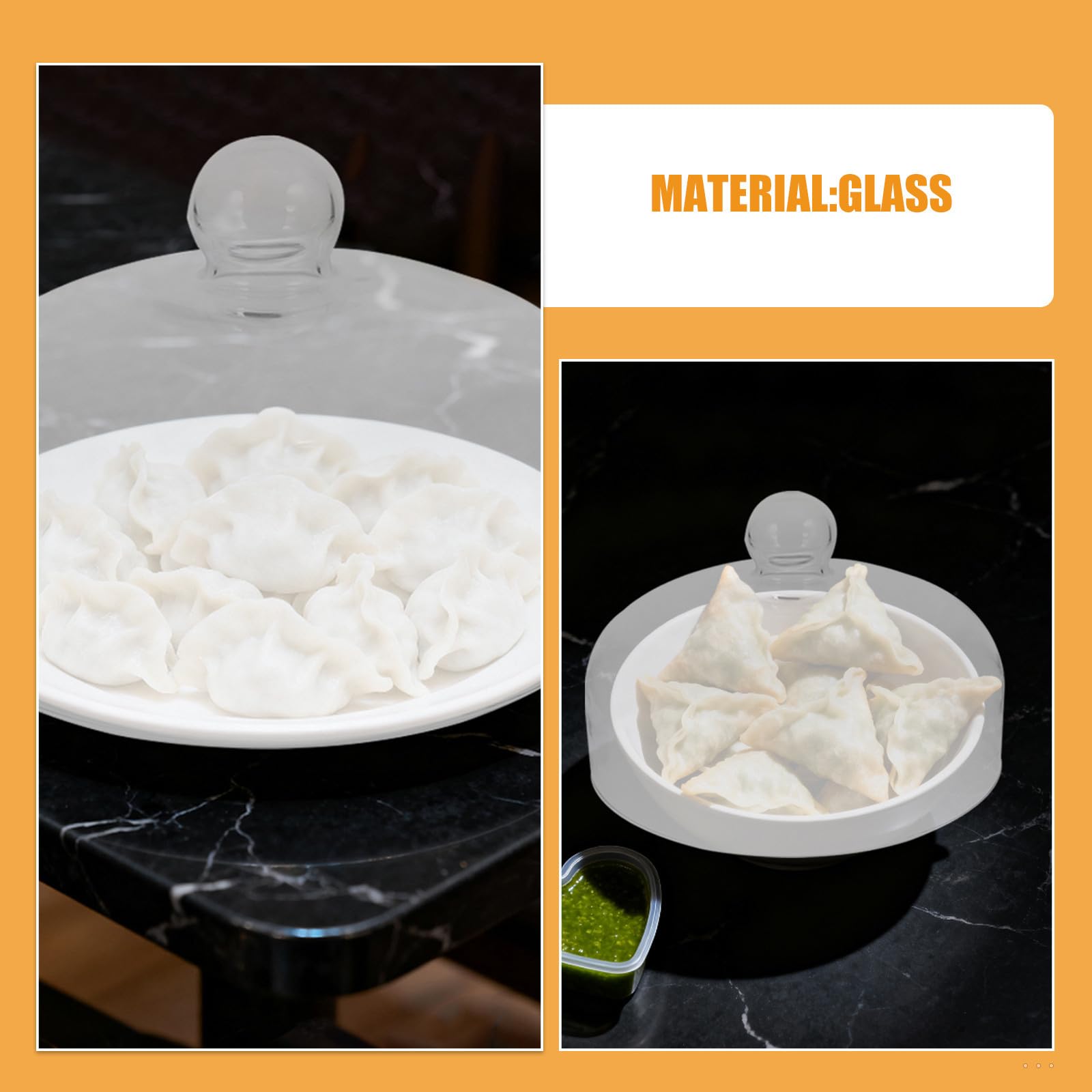 KOMBIUDA Tapa de Vidrio Cúpula para Microondas de 10 Pulgadas