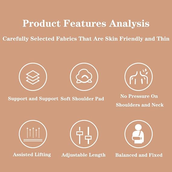 SFKLYU Arm Sling Shoulder Immobilizer Adjustable Rotator Cuff Brace Arm Sling for Shoulder Injury for Rotator Cuff, Sublexion, Surgery, Dislocated, Broken Arm,M