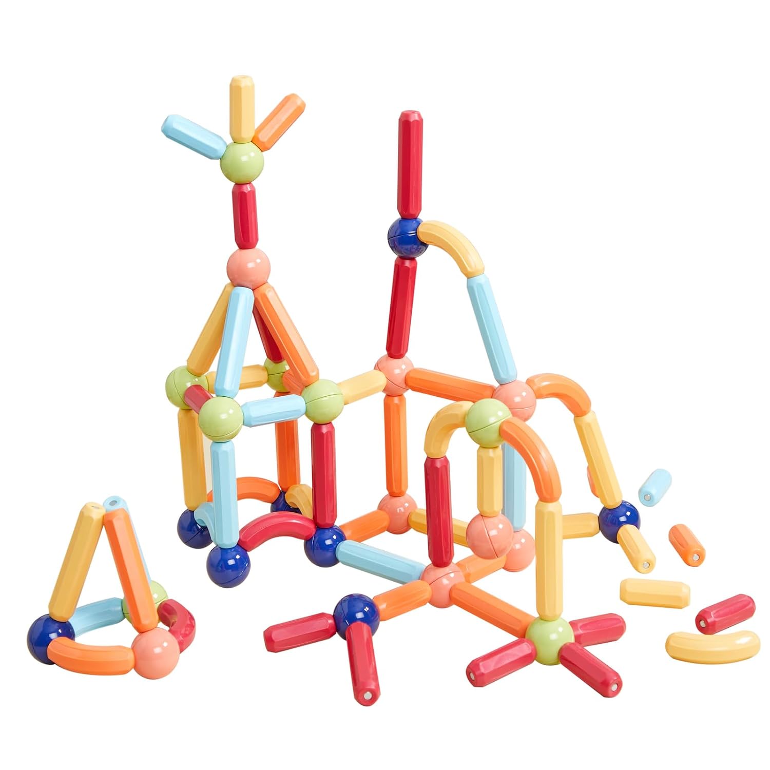 Excellerations Chunky Magnetic Construction Set - 84 Pieces