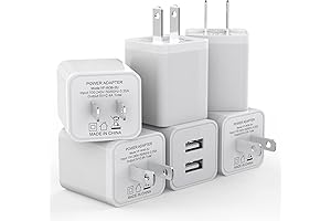 iGENJUN USB 2.4A Wall Charger 6-Pack