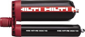 Hilti Injectable Mortar Epoxy RE 500-V3 - 16.9 Oz Cartridge - Pack of 20 - 2123404