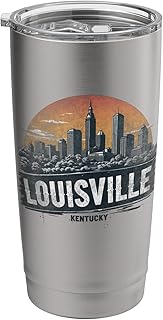 Retro Louisville Landscape Vintage Souvenir Stainless Steel Insulated Tumbler