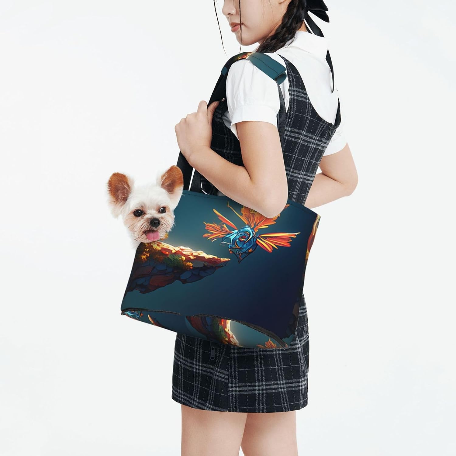 Cliffs in The Sun Dog Purse Carrier,Pet Tote Bag, Bag for Small Dogs Cats Puppy