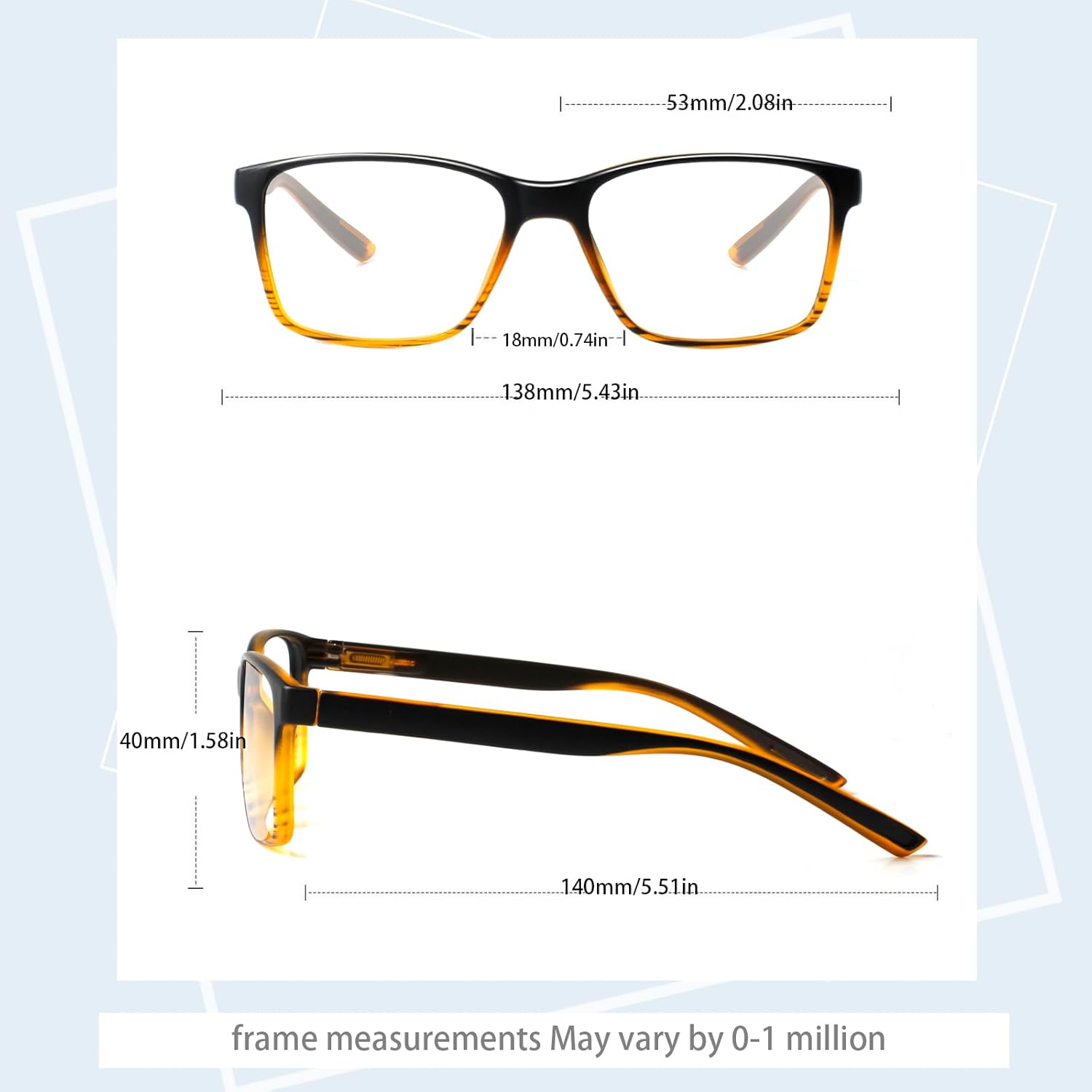 JOSCHOO Reading Glasses 5 Pack Blue Light Blocking Readers Spring Hinge Glasses for Reading for Men and Women - Image 2