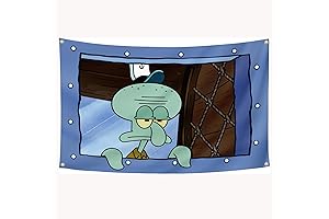 Octopus Cartoon Flag: Hilarious Wall Decor for a Memorable Room