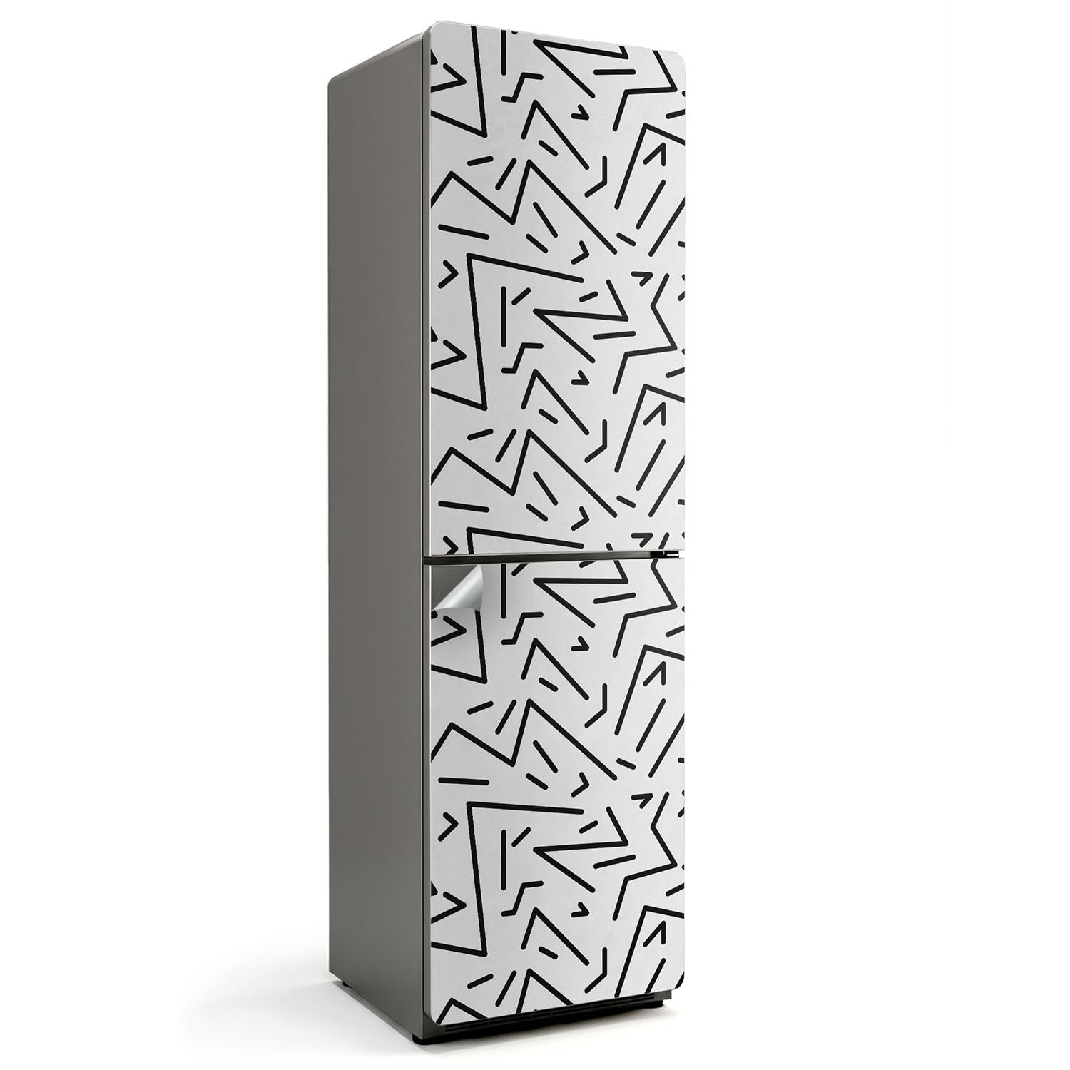 Autocollant porte réfrigérateur 60x205 cm design moderne pour relooker la cuisine