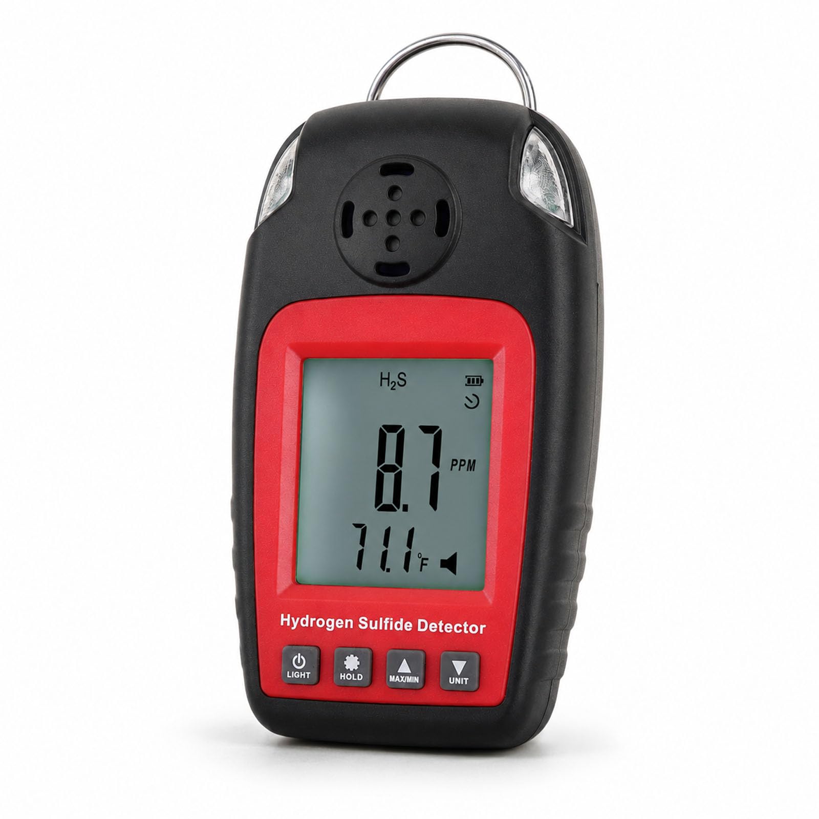 Detector de Sulfuro de Hidrógeno Detectores de Gas Y Alarmas Electroquímico h2s H₂S Monitor Medidor Sensor Alarma de Envenenamiento Pantalla LCD Retroiluminación