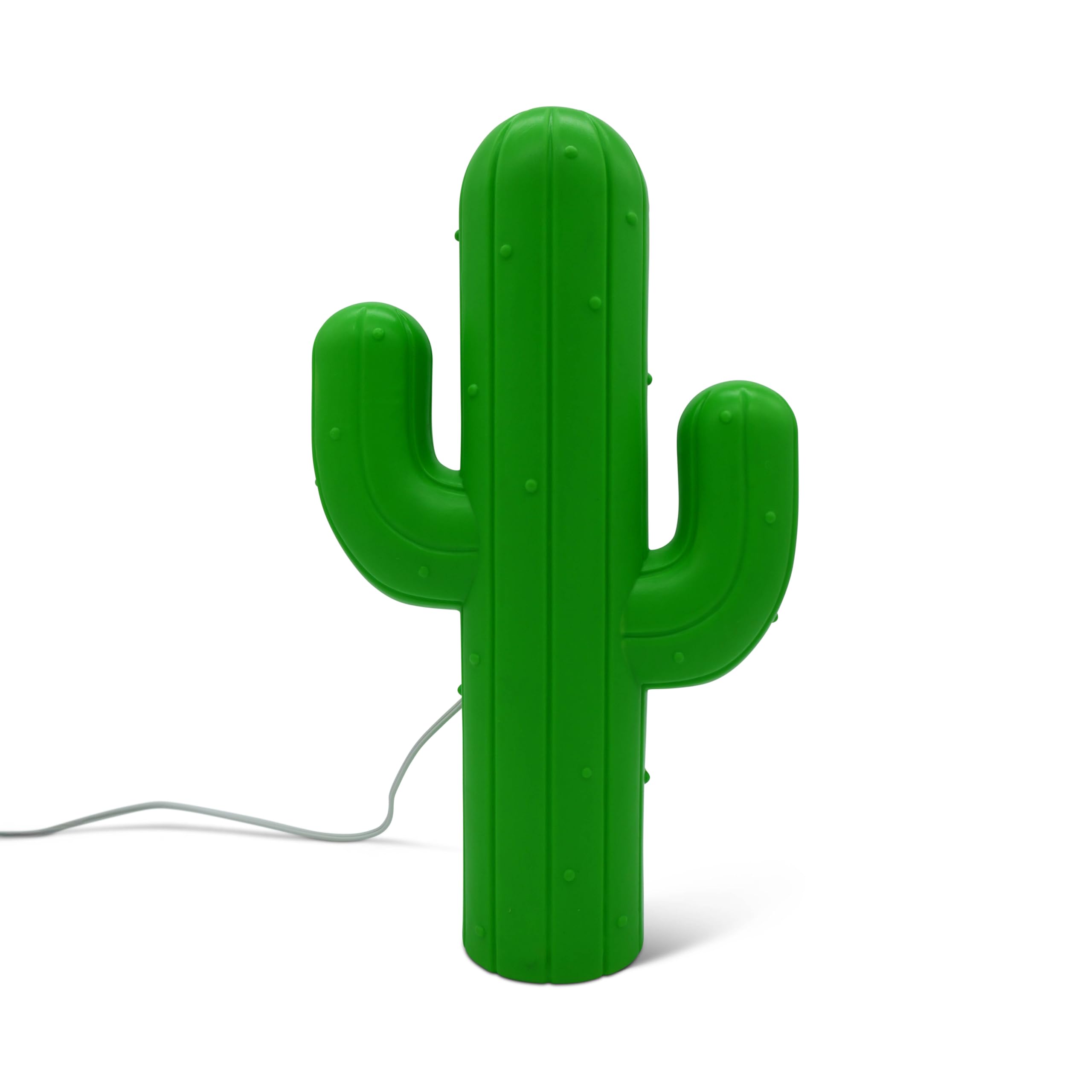 15.5-Inch Lighted Cactus Novelty Blow Mold Light – Indoor/Outdoor Display, Unique Yard Art with Plug-in Lights