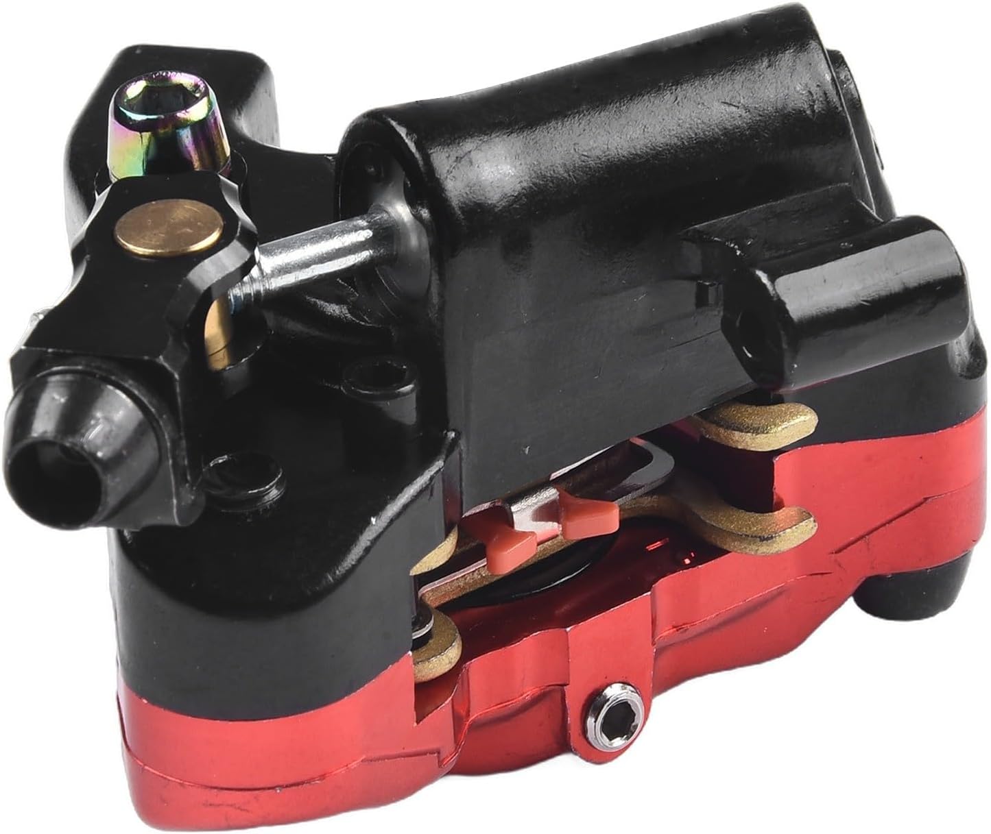 Road for Bike Mechanical Line Pulling Hydraulic Disc Brake Flat Mount Caliper with High-Strength Aluminum Alloy Integrated Hydro Cylinder for XTR Large Piston and XT Multi-Metal Pads