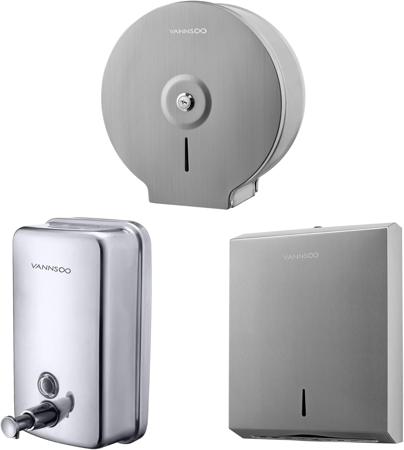 Soap Dispenser, Toilet Paper Dispenser, Paper Towel Dispenser