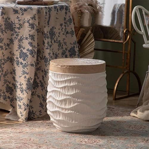 Miniatura 8 de Creative Coffee Table for Small Apartments, Simple Nightstand, Side Table, Retro Coffee Table, Living Room Decorative Table, Suitable for Living