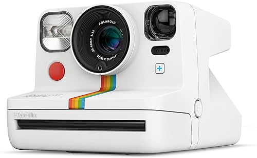 Miniatura 3 de Polaroid Now+ White (9062) - Cámara de película instantánea tipo I conectada con Bluetooth con juego de filtro de lente adicional y bolsa de cámara,