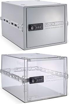 Lockabox OneTM Opal White & Crystal Bundle | Lock Boxes For Medication