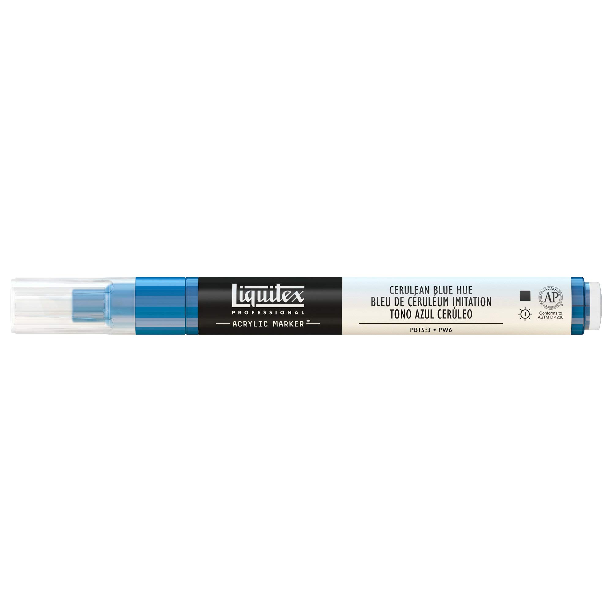 Liquitex 2-4 mm Fine Nib Paint Marker - Cerulean Blue Hue