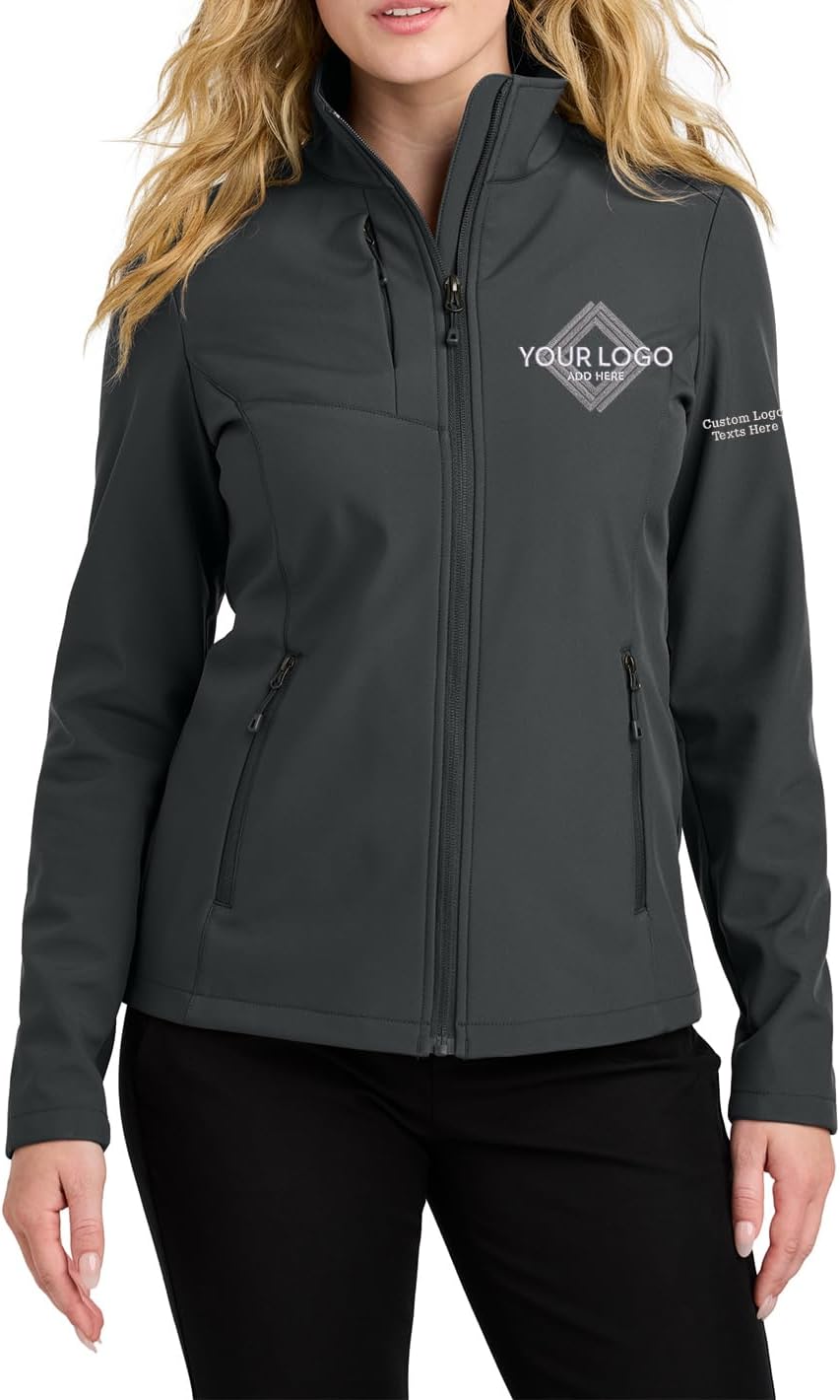 INK STITCH Women L720 Custom Embroidery Add Logo Texts C-Free Recycled Soft Shell Jackets