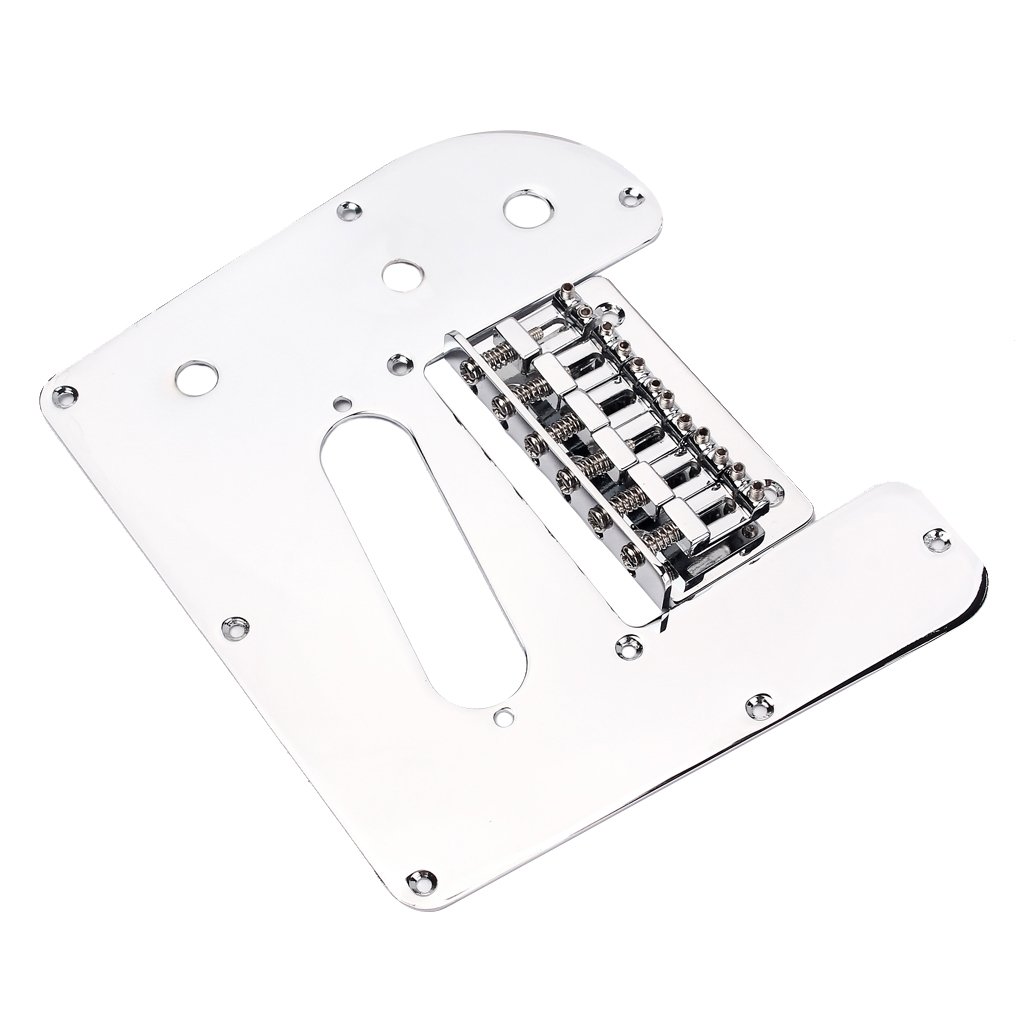 2 Stück Und Lap Guitar Pickguard mit Lap Guitar Bridge Sowie Lap Steel Guitar Accessory aus Robustem Eisen Und Zinklegierung
