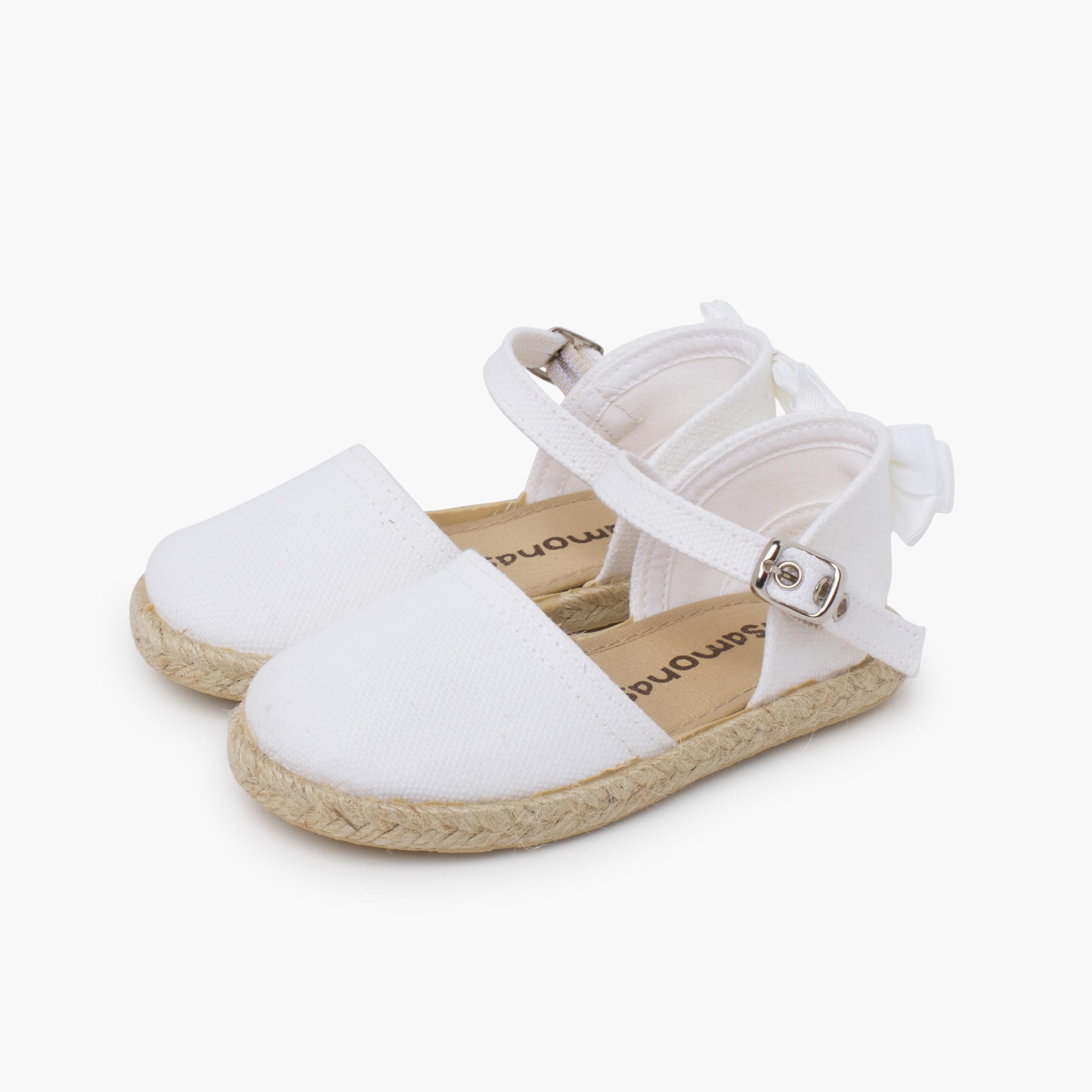 Espadrilles cérémonie nœud arrière en Gros-Grain