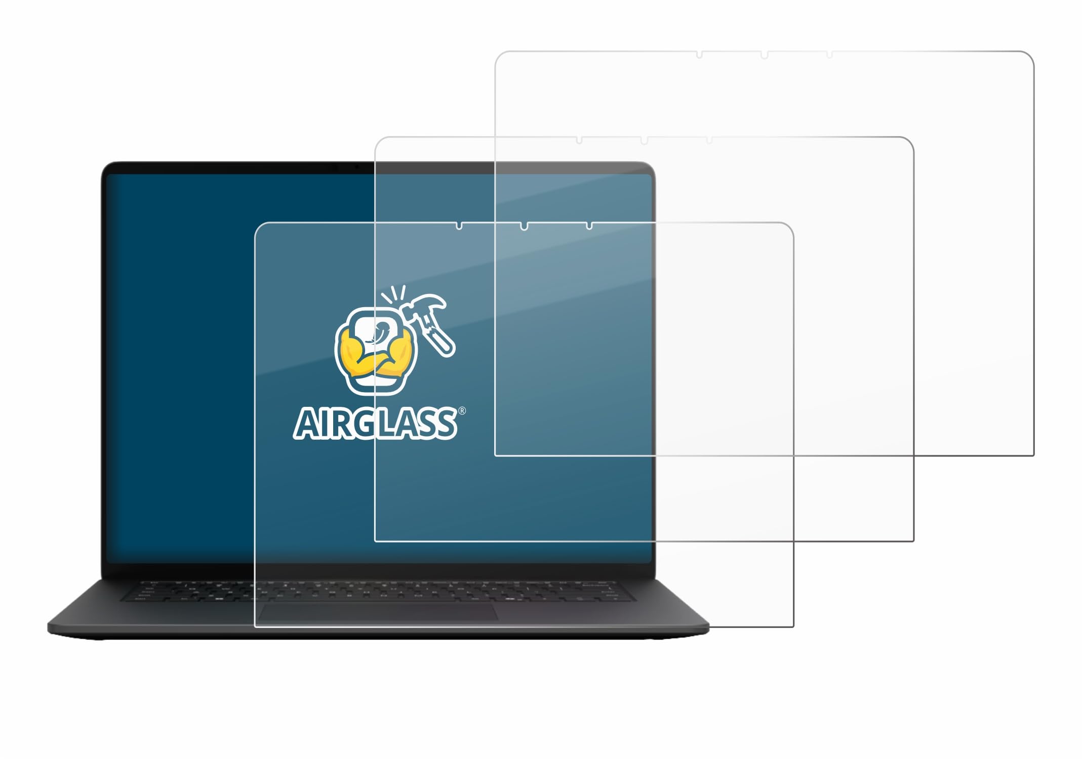 brotect Pellicola Protettiva Vetro per Microsoft Surface Laptop 15" 2026 Protezione Schermo (3 Pezzi) [Durezza Estrema 9H, Chiaro]