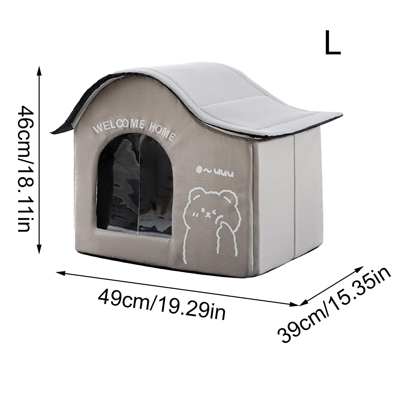 Kühlendes Katzenhaus | Outdoor-Katzenhaus für den Sommer, faltbarer Unterschlupf mit Eisboxen, Kätzchen-Zubehör, Haustierzubehör für Sommer, , Camping, Außen-Wohnung, drinnen | Klappbarer Unterschlupf Mit Eisfach, Katzenzubehör Für Sommer Camping Outdoor