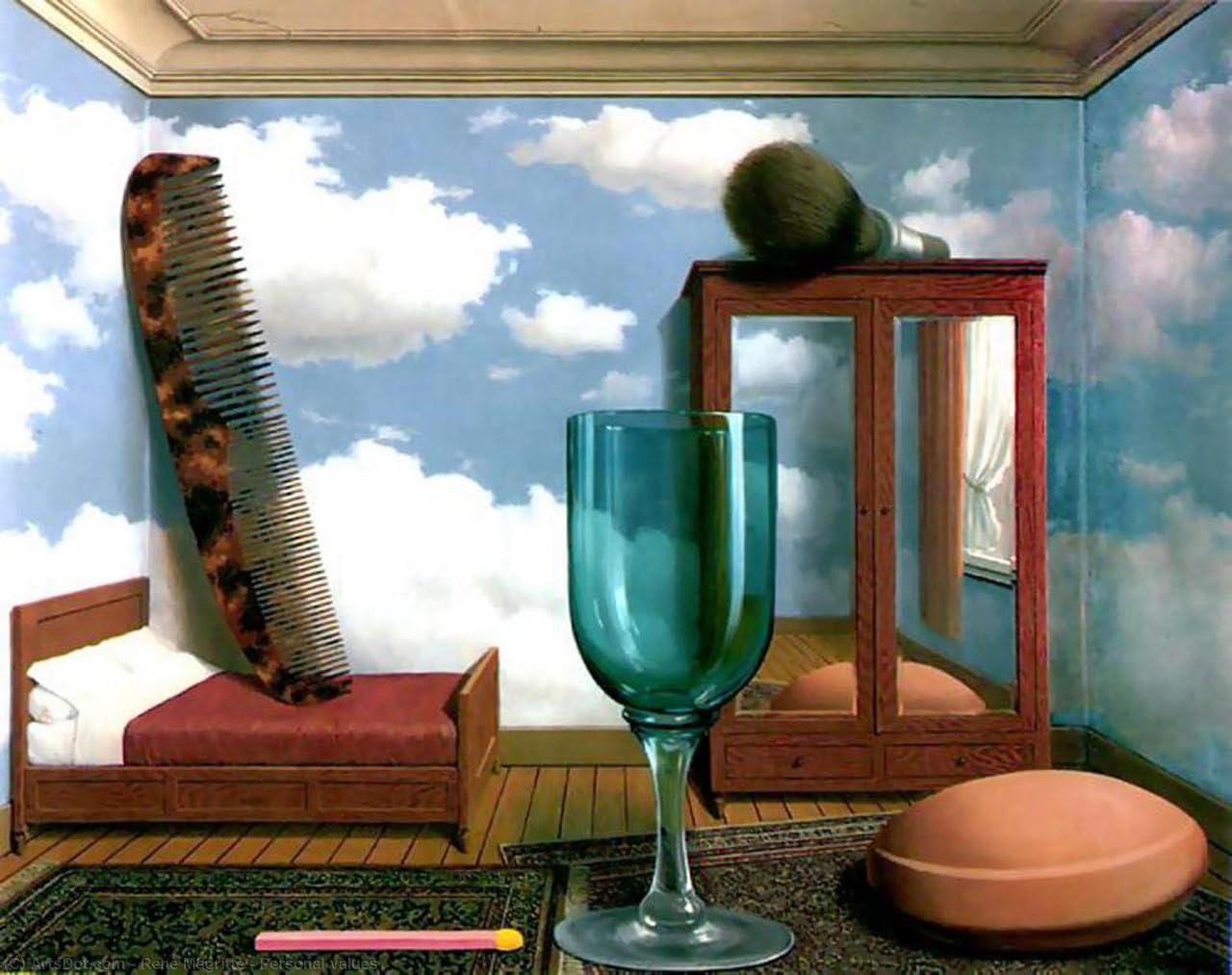 Unicorn Posters Multicolour A3 Poster (16.7/11.8 Inch) (42/30 Cm) - Rene Magritte The Unrealistic Reality Personal Values