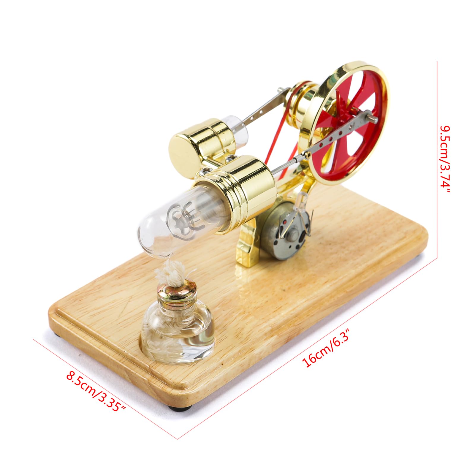 Generatore calore fai-da-te con motore, red, F