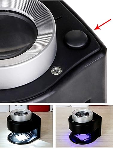 Miniatura 3 de Lámpara de aumento, lupa de mesa de 30 piezas, kit de reparación de reloj, microscopio 6 LED, diadema, lupa, moneda, joyeros, sellos de lupa,