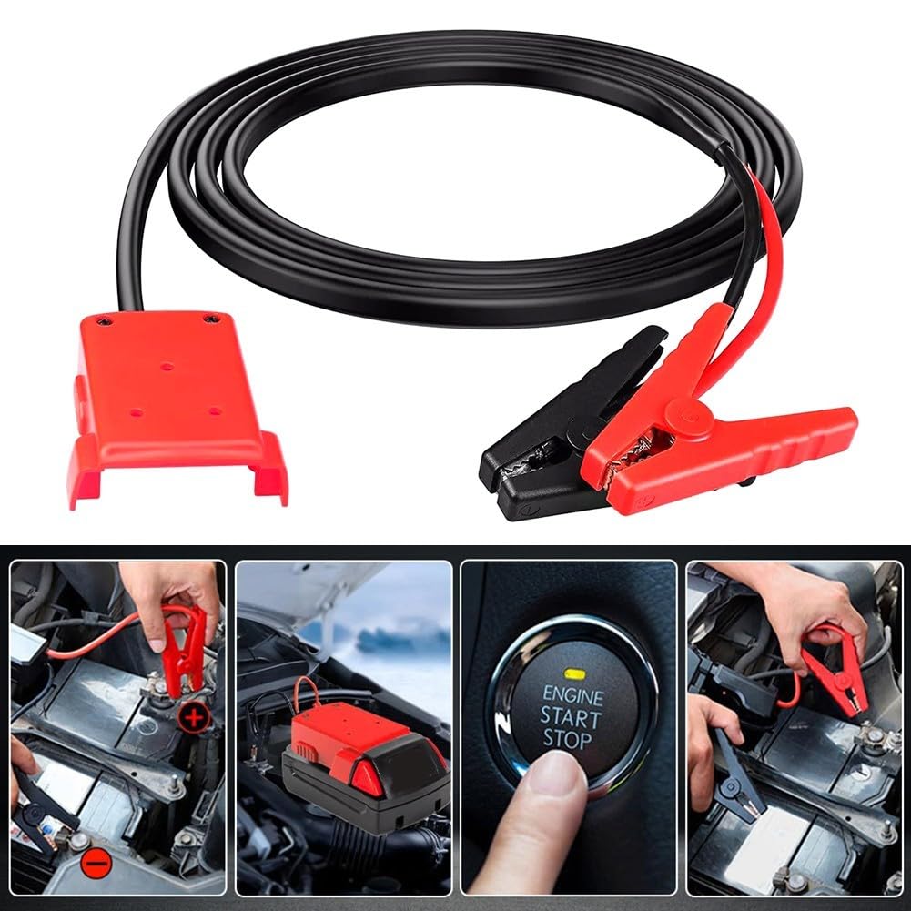 Câble Booster pour cuivre Pur 1,95m Compatible 18V Câble Booster