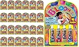 JA-RU B'loonies Plastic Balloons Variety 4 (96 Tubes in 24 Packs) Original Bloonies Bubble Making Toy Classic Retro Toys for Kids & Adults Fidget Toy Party Favor for Kids Birthday. 771-24s