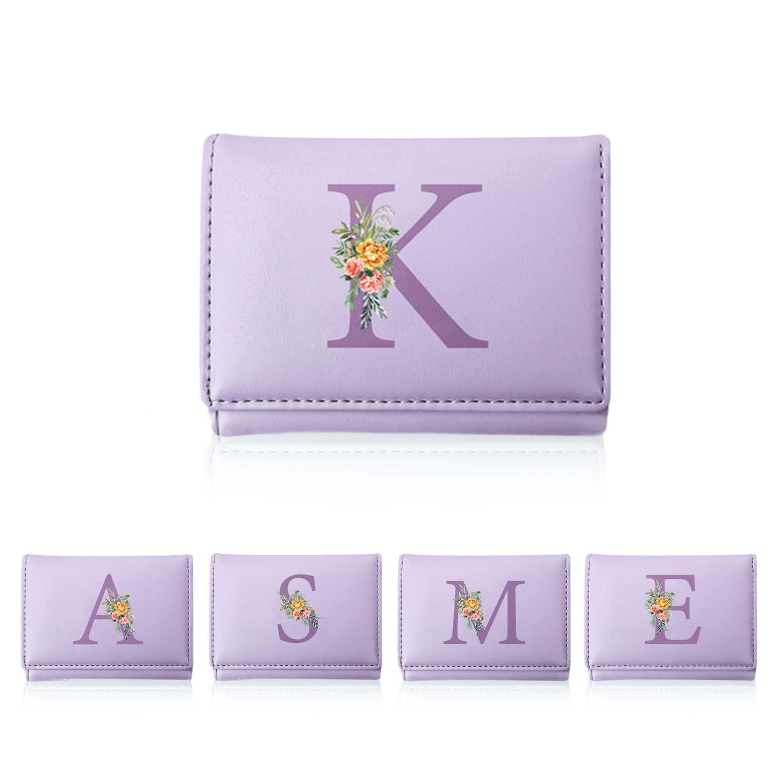 wallet girls,Tri-folded Initial girls wallets for kids 8-10 Cute Pocket Wallets with 7 Card Slots & Heart ID Window,Gifts for Teenager Girls Women Preppy Teen Trendy Stuff Travel Blue K,-image-49
