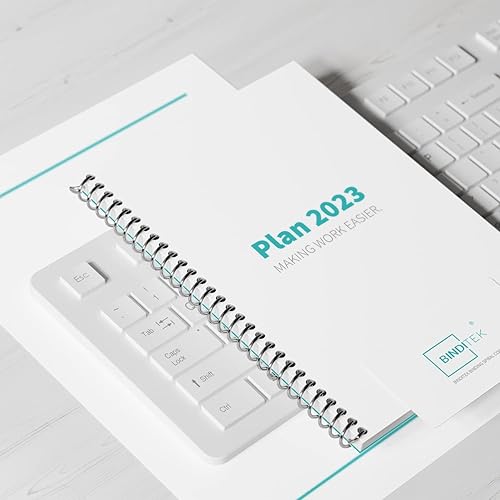 Miniatura 7 de Binditek Paquete de 30 bobinas de encuadernación en espiral de metal, espirales de encuadernación de 0.472 in (12 pulgadas), capacidad de 75 hojas,