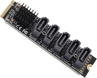 M.2 to SATA3.0拡張カード アダプタカード PCIe M.2からSATA3.0 データ高速転送 ドライバ不要 高速検索 OS X用Llinux用Windows用 無料ハードディスクコンバータ