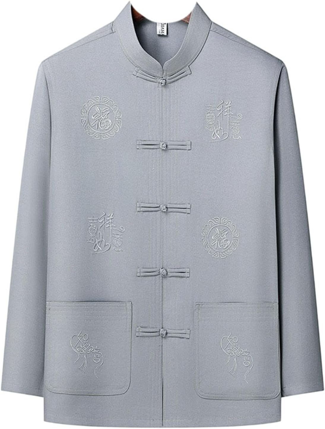 Men's Chinese Style Long Sleeve Shirt Summer Tang Suit Set