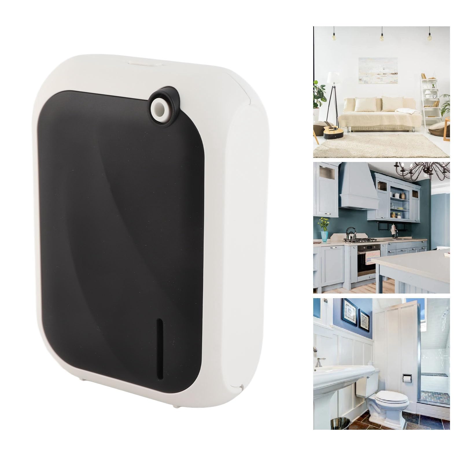 Fdit Diffusore per Aromaterapia, Umidificatore per Aromi di Controllo App con Timer per Diffusore d'Aria a Lunga Durata (Nero)