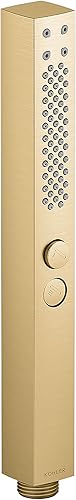 Miniatura 1 de KOHLER 21336-2MB Shift + Ducha de mano cuadrada de dos funciones, cabezal de ducha de mano con 2 ajustes de pulverización, 2.5 GPM, latón moderno