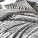Primal Zebra - Coma Inducer Oversized King Duvet Cover Set - Silver Black