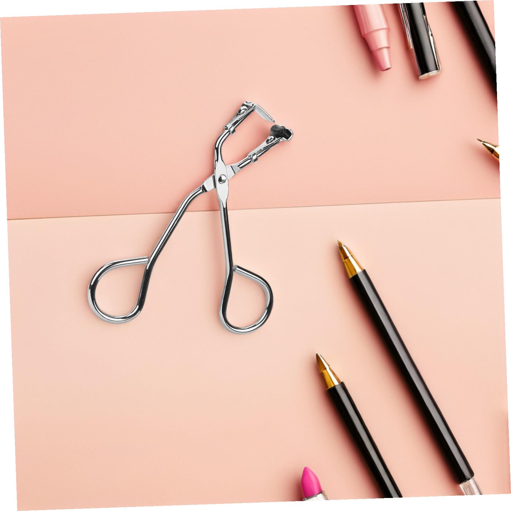 Generisch Wimpernzange Edelstahl Teilweise Wimpernformer Präzisionsclip für Damen und Frauen Make Up Zubehör Tragbar Kompakt Kleiner Handheld