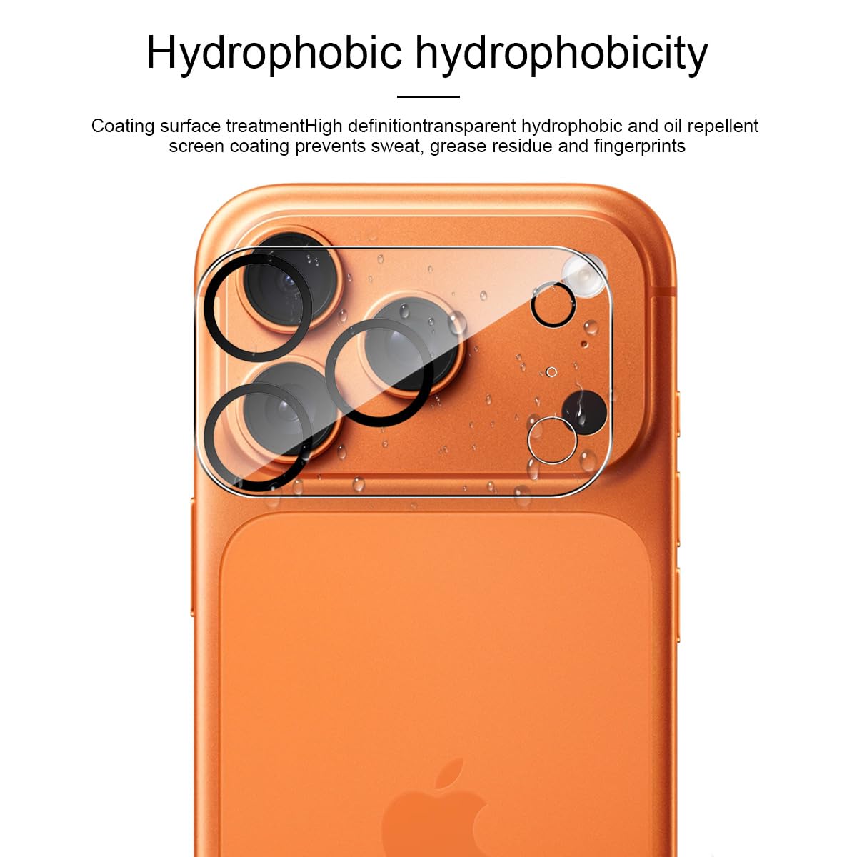 JETech Pellicola Fotocamera per iPhone 17 Pro Max 6,9 Pollici, Copertura Totale 9H Vetro Temperato Anello Cover, Piastra in Metallo Opaco, Compatibile con Cover, Pacco da 1 (Blu profondo