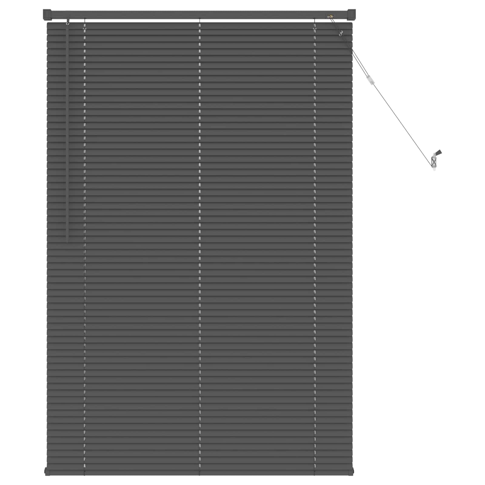 vidaXL Persiana Veneciana Gris Plateado 150 x 100 cm PVC, Persiana Veneciana Moderna y Resistente para Oficina en casa, filtra luz, Protege privacidad, Uso Interior