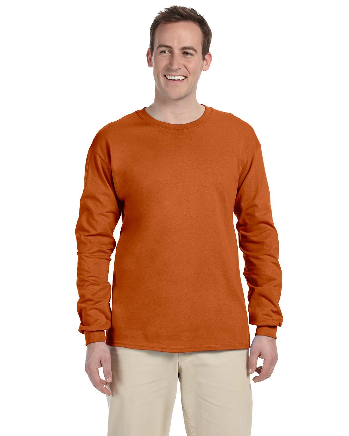 Gildan Ultra Cotton – 100% coton T-shirt à manches courtes. G2400, Hommes, Orange (Texas Orange)