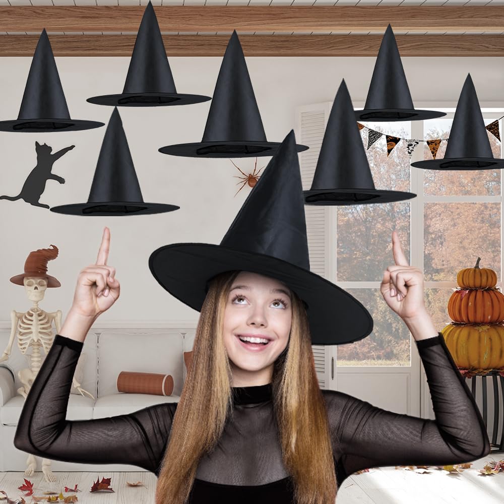 amazon-12-pcs-hanging-witch-hats-decorations-witch-costume