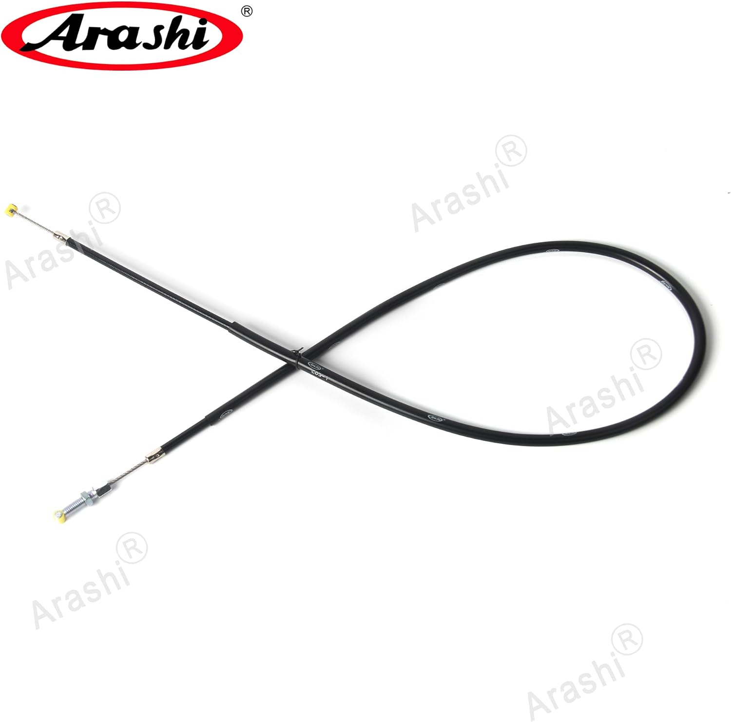 Arashi Clutch Cable for Suzuki GSXR 1000 2009-2016, Stainless Wire Line and Rubber Motorcycle Replacement Accessories Parts Black