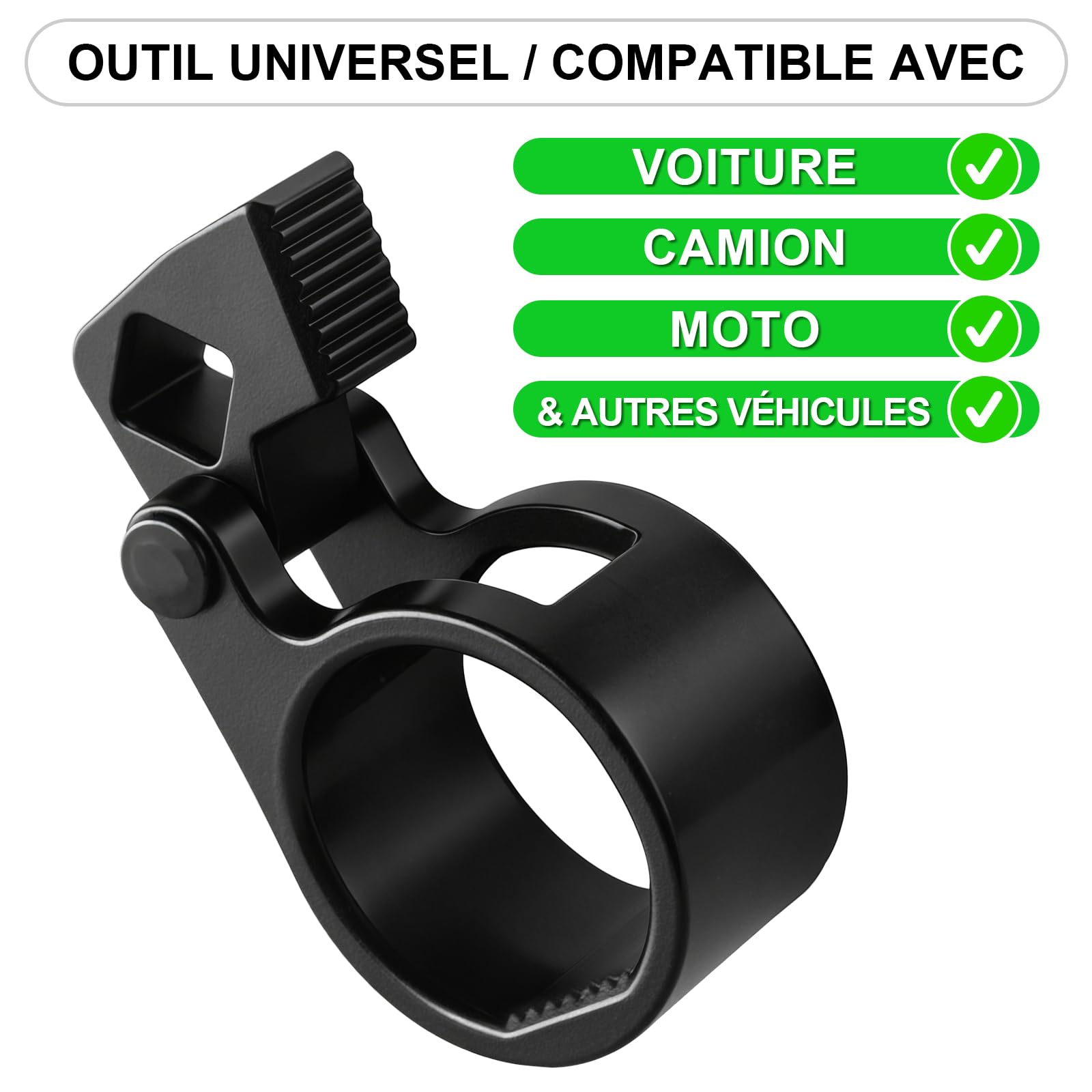 Toolwiz Outil pour retirer la biellette intérieure, 2 pièces, 3/8 pouces Outil universel à faible profil avec démonte-clé hexagonal pour biellettes intérieures, 27–42 mm Clé de fourche