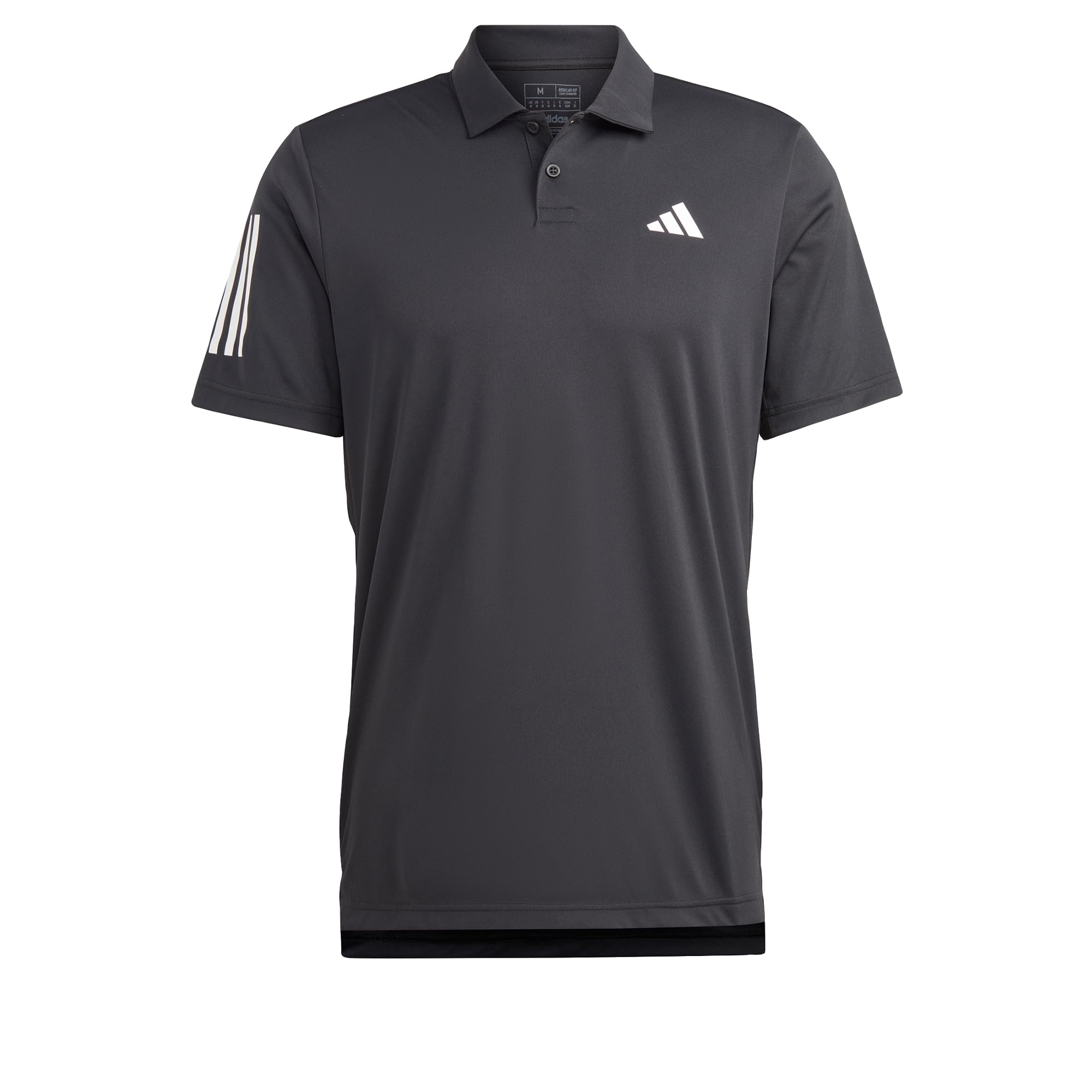 adidas Men's Club 3-Stripes Tennis Polo Shirt, Black, M