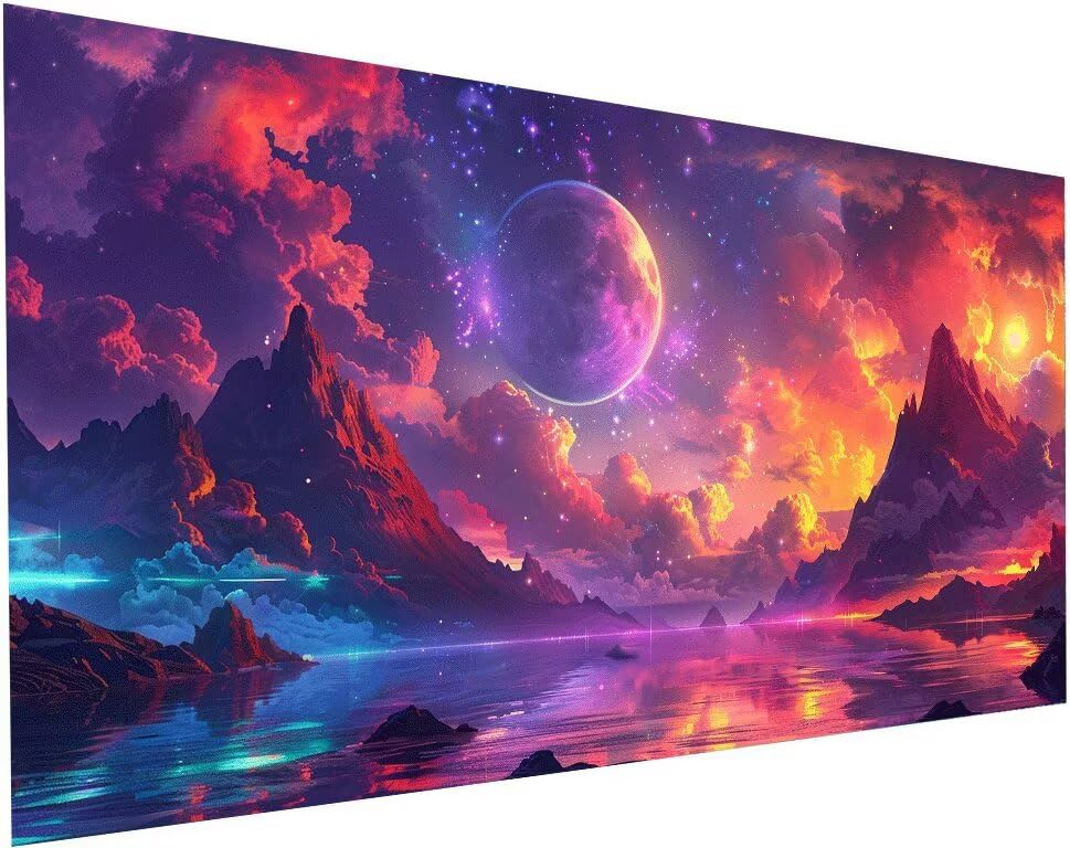 Diamond Painting Adulte XXL Paysage 40x80cm Peinture Diamant Montagne DIY