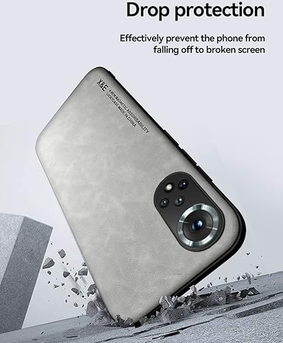 Miniatura 15 de Silklike - Funda para Huawei Nova 9/Honor 50 - Cubierta Parachoques Placa De Metal Incorporada Para Huawei Nova 9/Honor 50 - Negro Seda-Negro