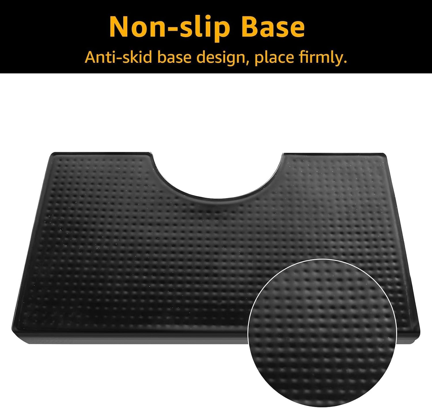 12’’ Kegerator Drip Tray-PVC Bar Drip Mat for Beer Tower&Counter Top