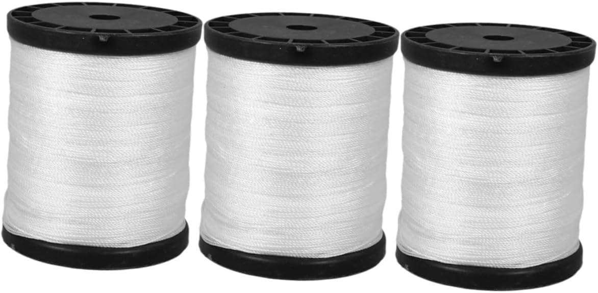 BETOOKY 3 Rolls Nylon Masonry String Lines for Construction, High-Strength Twisted Nylon Twine Cord, Sturdy Building Supply for Bricklaying and Outdoor Masonry Projects