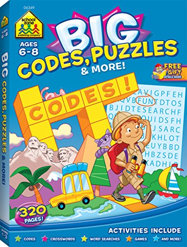 School Zone Big Codes, Puzzles & More Workbook