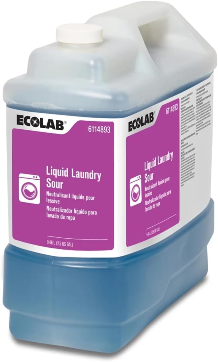 Ecolab Liquid Laundry Sour, 2.5 Gallon, #6114893