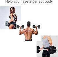 Vista 8 de Collares de Mancuernas de 1 Pulgada Tuerca Hexagonal de Mancuerna Abrazaderas de Collar de Barra Clips de Peso para Mancuernas, Collares Spinlock